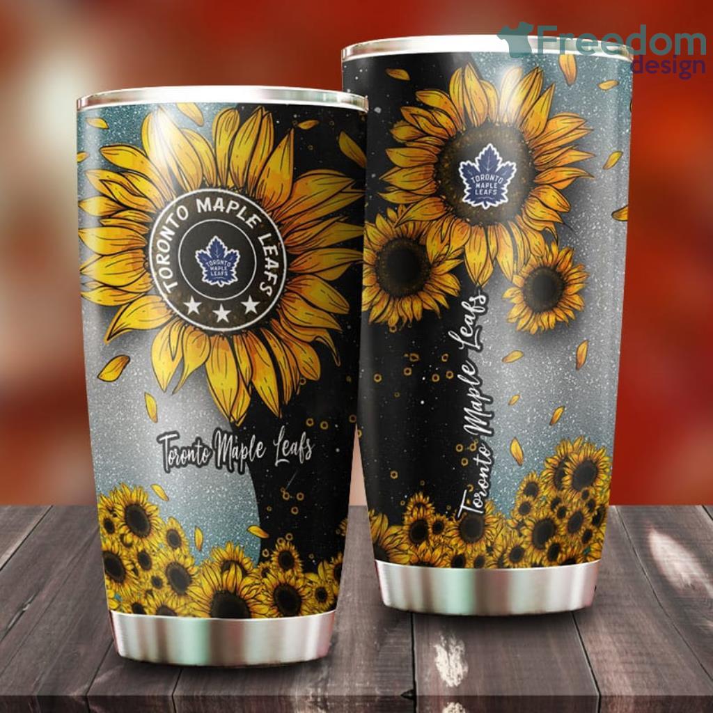 Sunflower Sunshine Toronto Maple Leafs NHL Tumbler For Everyone image Sunflower Sunshine Toronto Maple Leafs NHL Tumbler For Everyone Product Photo 1