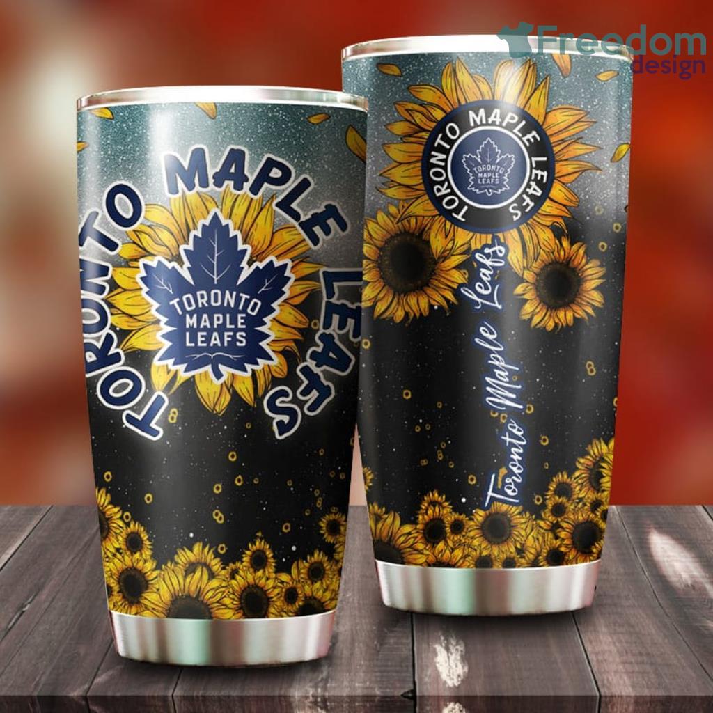 Sunflower Toronto Maple Leafs NHL Tumbler For Everyone image Sunflower Toronto Maple Leafs NHL Tumbler For Everyone Product Photo 1