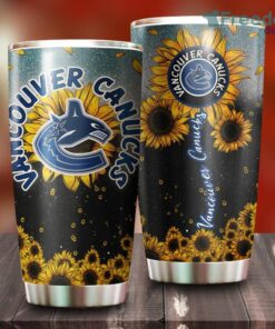 Sunflower Vancouver Canucks NHL Tumbler For Everyone