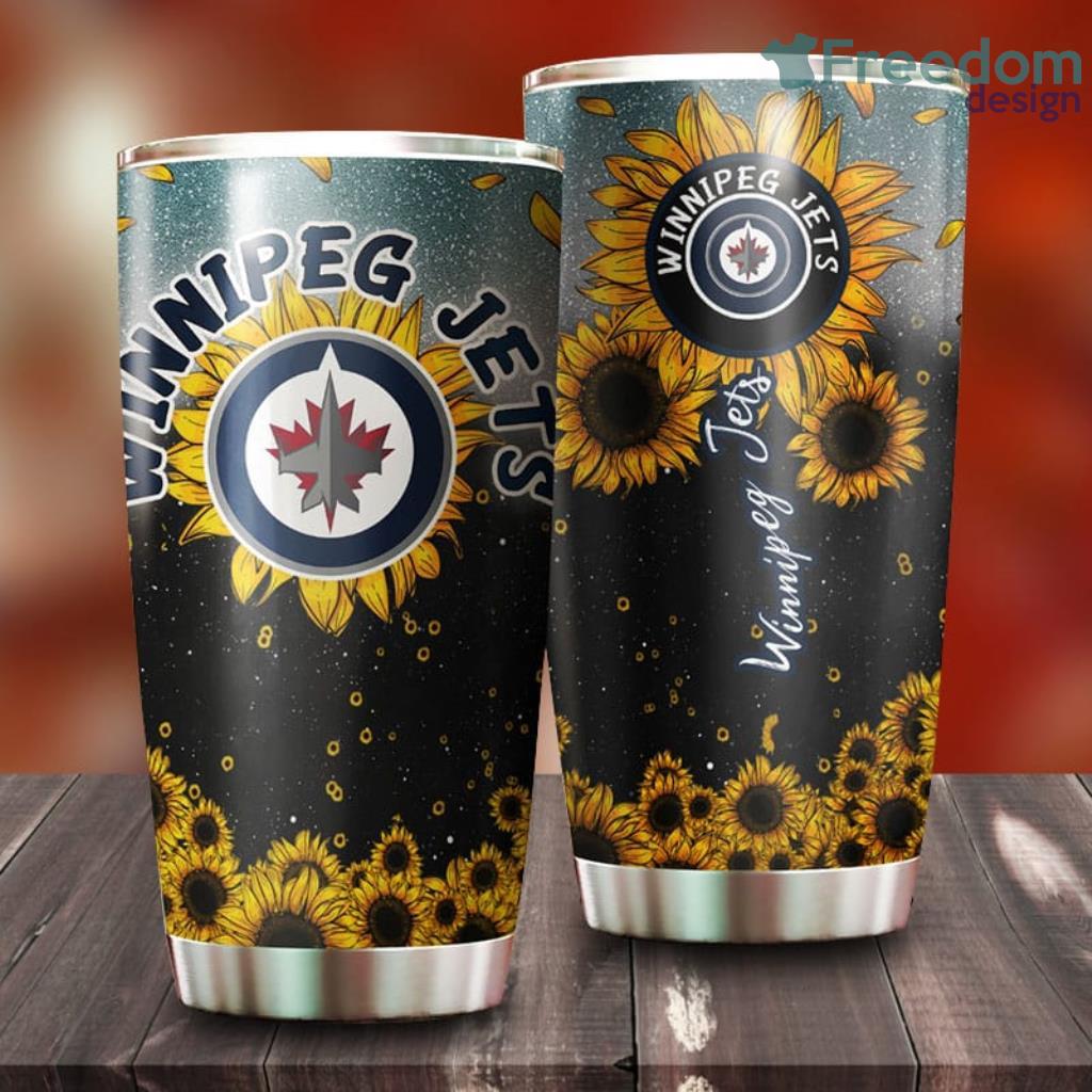 Sunflower Winnipeg Jets NHL Tumbler For Everyone image Sunflower Winnipeg Jets NHL Tumbler For Everyone Product Photo 1