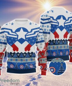 Superhero Christmas Sweatshirt Captain America Sweatshirts Iron Man Ugly Christmas Sweater Holiday Gift