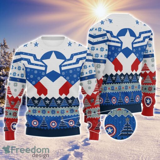 Superhero Christmas Sweatshirt Captain America Sweatshirts Iron Man Ugly Christmas Sweater Holiday Gift Product Photo 1