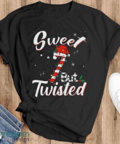 Sweet But Twisted Funny Christmas Candy Cane Xmas Holiday Shirt