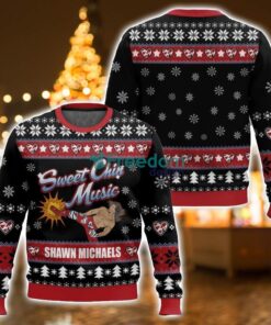 Sweet Chin Music Shawn Michaels 3D Ugly Christmas Sweater Unisex Sweater Christmas Gift