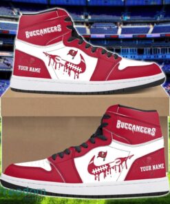 Tampa Bay Buccaneers Air Jordan 1 Shoes Sport Hightop Sneakers For Men And Women Custom Name