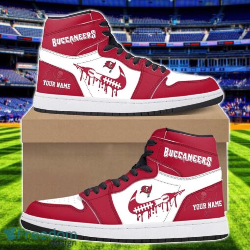 Tampa Bay Buccaneers Air Jordan 1 Shoes Sport Hightop Sneakers For Men And Women Custom Name Product Photo 1