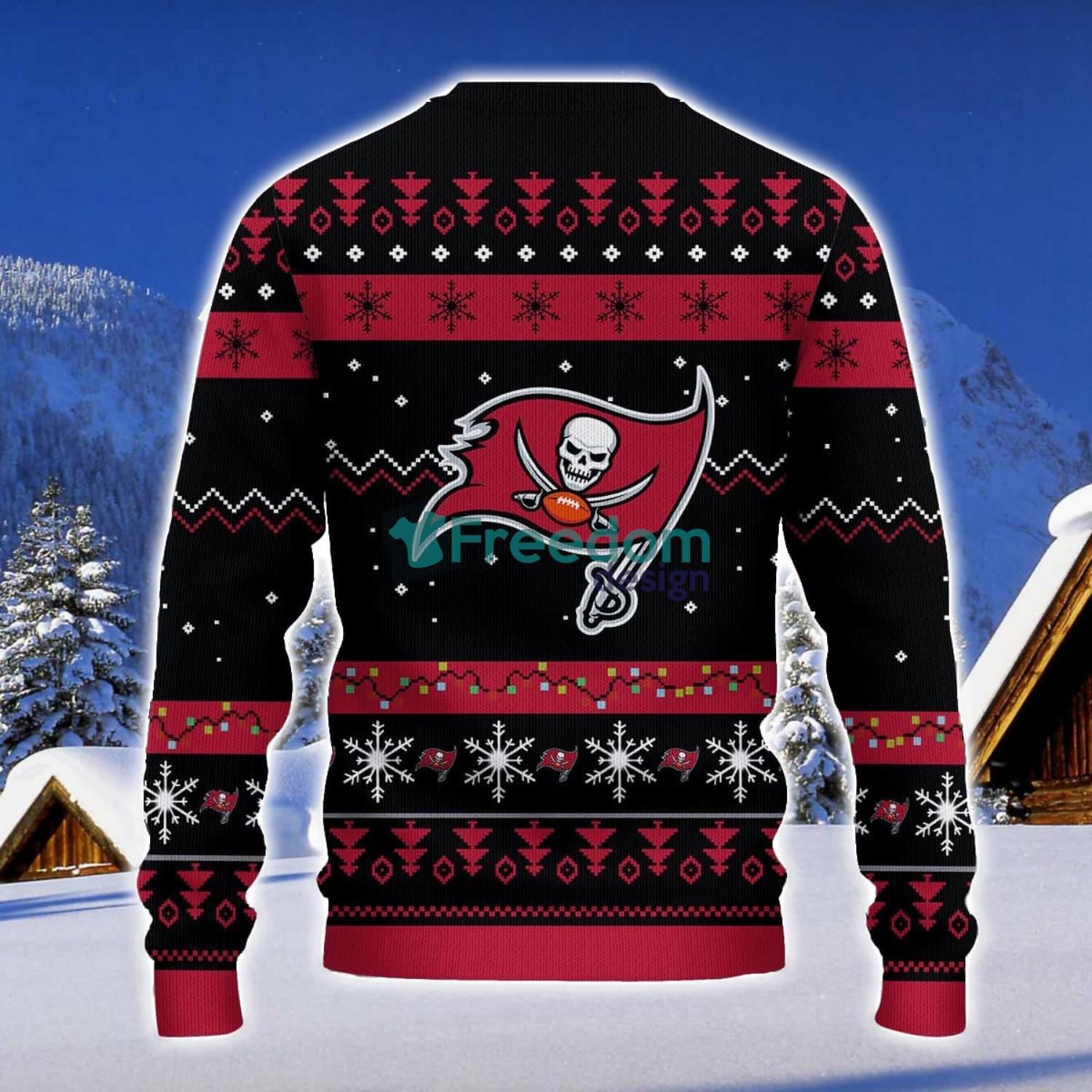 Tampa Bay Buccaneers Santa Claus Ugly Christmas Sweater Christmas Gift 3D Sweater image Tampa Bay Buccaneers Santa Claus Ugly Christmas Sweater Christmas Gift 3D Sweater Product Photo 2