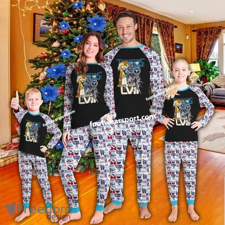 Tennessee Titans Super Bowl Christmas Pajamas Set Family Kid Men Women image Tennessee Titans Super Bowl Christmas Pajamas Set Family Kid Men Women - Tennessee Titans Super Bowl Christmas Pajamas Set Family Kid Men Women