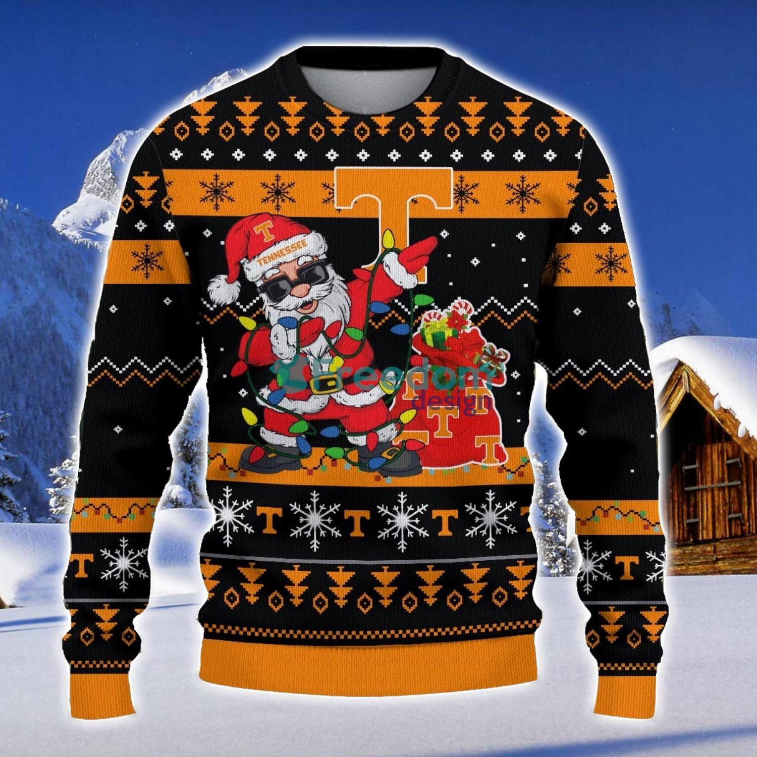 Tennessee Volunteers Santa Claus Ugly Christmas Sweater Christmas Gift 3D Sweater image Tennessee Volunteers Santa Claus Ugly Christmas Sweater Christmas Gift 3D Sweater Product Photo 1