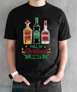 Tequila Vodka Whiskey T-Shirt, Funny Christmas Shirt, Christmas Shirts - Black Unisex T-Shirt