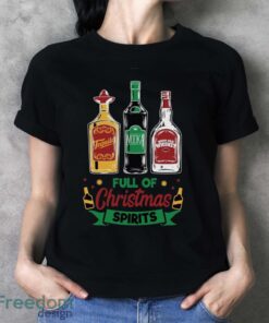 Tequila Vodka Whiskey T-Shirt, Funny Christmas Shirt, Christmas Shirts - Ladies T-Shirt