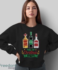 Tequila Vodka Whiskey T-Shirt, Funny Christmas Shirt, Christmas Shirts - Sweatshirt