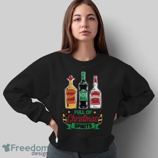 Tequila Vodka Whiskey T-Shirt, Funny Christmas Shirt, Christmas Shirts - Sweatshirt