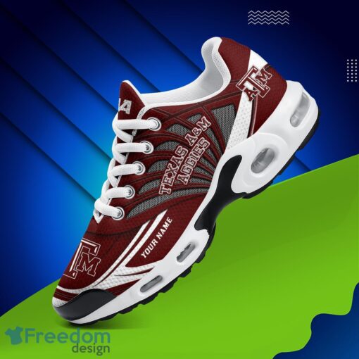 Texas A&M Aggies Air Cushion Sports Shoes Custom Name Gift For Fans Men Women Shoes Product Photo 1