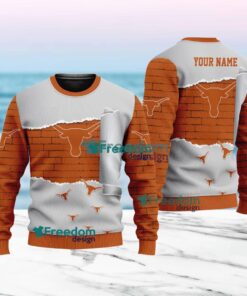 Texas Longhorns NCAA Logo New Idea Christmas Ugly Sweater 3D For Men And Women