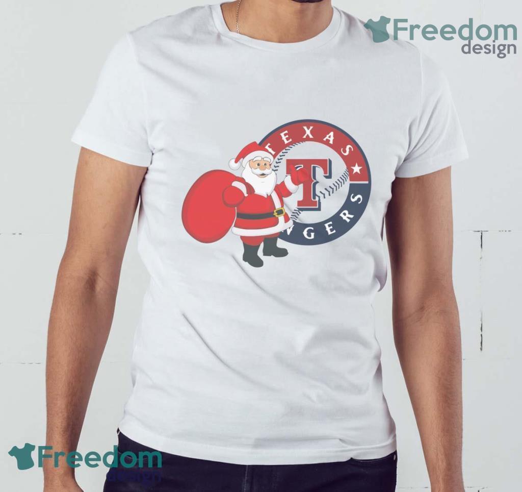Texas Rangers Santa Claus Logo T Shirt Texas Rangers Santa Claus Logo T Shirt Product Photo 3