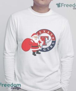 Texas Rangers Santa Claus Logo T Shirt image Texas Rangers Santa Claus Logo T Shirt Product Photo 4