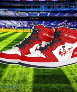 Texas Tech Red Raiders Air Jordan 1 Shoes Sport Hightop Sneakers For Men And Women Custom Name Product Photo 2