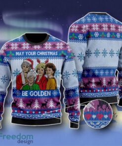 The Girls May Your Christmas Be Golden Ugly Christmas Sweater Unique Gift