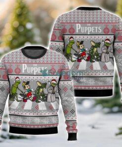 The Puppets, Kermit, Yoda, Pinocchio, and Gremlins Christmas Gift Ugly Christmas Sweater For Men And Women