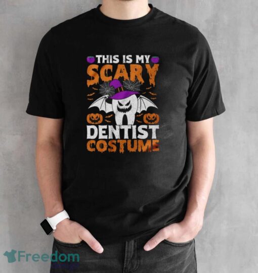 This Is My Scary Dentist Costume Shirt, Halloween Teeth Shirt - Black Unisex T-Shirt