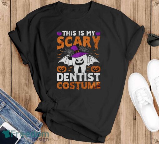 This Is My Scary Dentist Costume Shirt, Halloween Teeth Shirt - Black T-Shirt