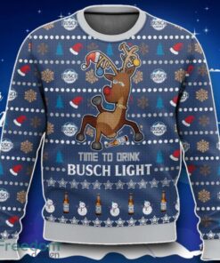 Time To Drink Busch Light Ugly Sweater Special Gift