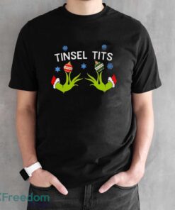 Tinsel Tits Grinch Shirt, Grinch Christmas Shirt, Funny Xmas Shirt - Black Unisex T-Shirt