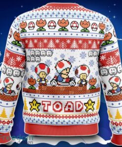 Toad Mario Bros Ugly Christmas Sweater Special Gift Product Photo 2