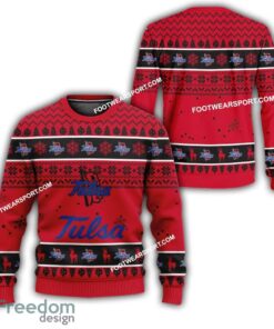 Tulsa Golden Hurricane Logo Pattern Ugly Christmas Sweater Gift For Men And Women