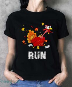 Turkey Run Costume Thanksgiving Running Turkey Trot Shirt - Ladies T-Shirt