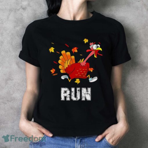 Turkey Run Costume Thanksgiving Running Turkey Trot Shirt - Ladies T-Shirt