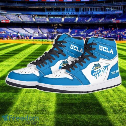 UCLA Bruins Air Jordan 1 Shoes Sport Hightop Sneakers For Men And Women Custom Name Product Photo 2