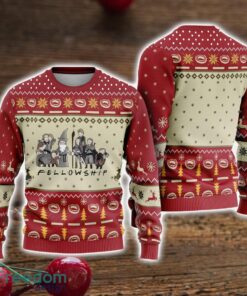 Ugly sweater LOTR Fans All Over Print Sweatshirt Fellowship Ugly Christmas Sweater Holiday Gift