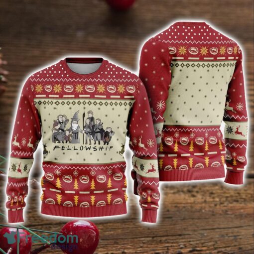 Ugly sweater LOTR Fans All Over Print Sweatshirt Fellowship Ugly Christmas Sweater Holiday Gift Product Photo 1