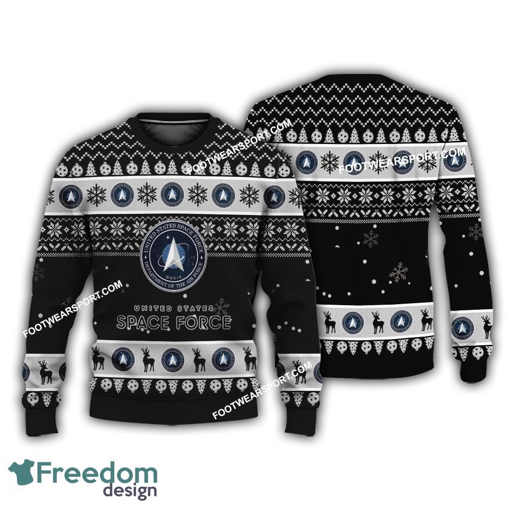 US Space Force Logo Merry Christmas Ugly Sweater For Fans image US Space Force Logo Merry Christmas Ugly Sweater For Fans - US Space Force Logo Merry Christmas Ugly Sweater For Fans