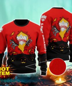 Vodka Scary Night Halloween Hand Pull Out Halloween 3D Sweater For Men and Women