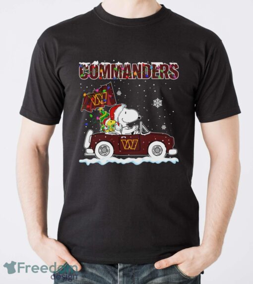 Washington Commanders Snoopy And Woodstock Driving Car Shirt Sweatshirt Hoodie - Men T-Shirt