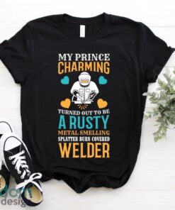 Welder Wife Mom Girlfriend Cute Funny Welding Weld Welders Gift T-Shirt