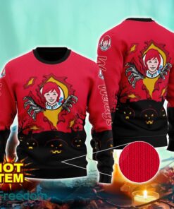 Wendy’s Scary Night Halloween Hand Pull Out Halloween 3D Sweater For Men and Women