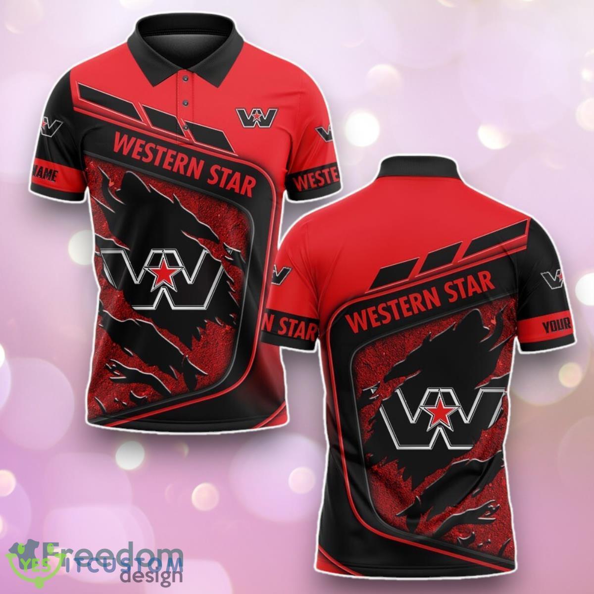 Western Star Polo Shirt Custom Name Best Gift For Men And Women image Western Star Polo Shirt Custom Name Best Gift For Men And Women Product Photo 1