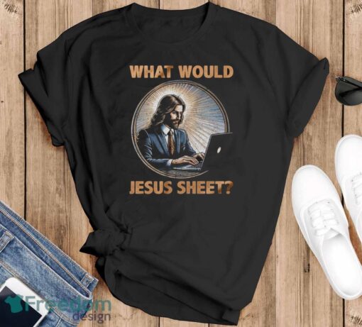 What Would Jesus Sheet Shirt, Funny Spreadsheet Tee, Excel Humor Shirt - Black T-Shirt