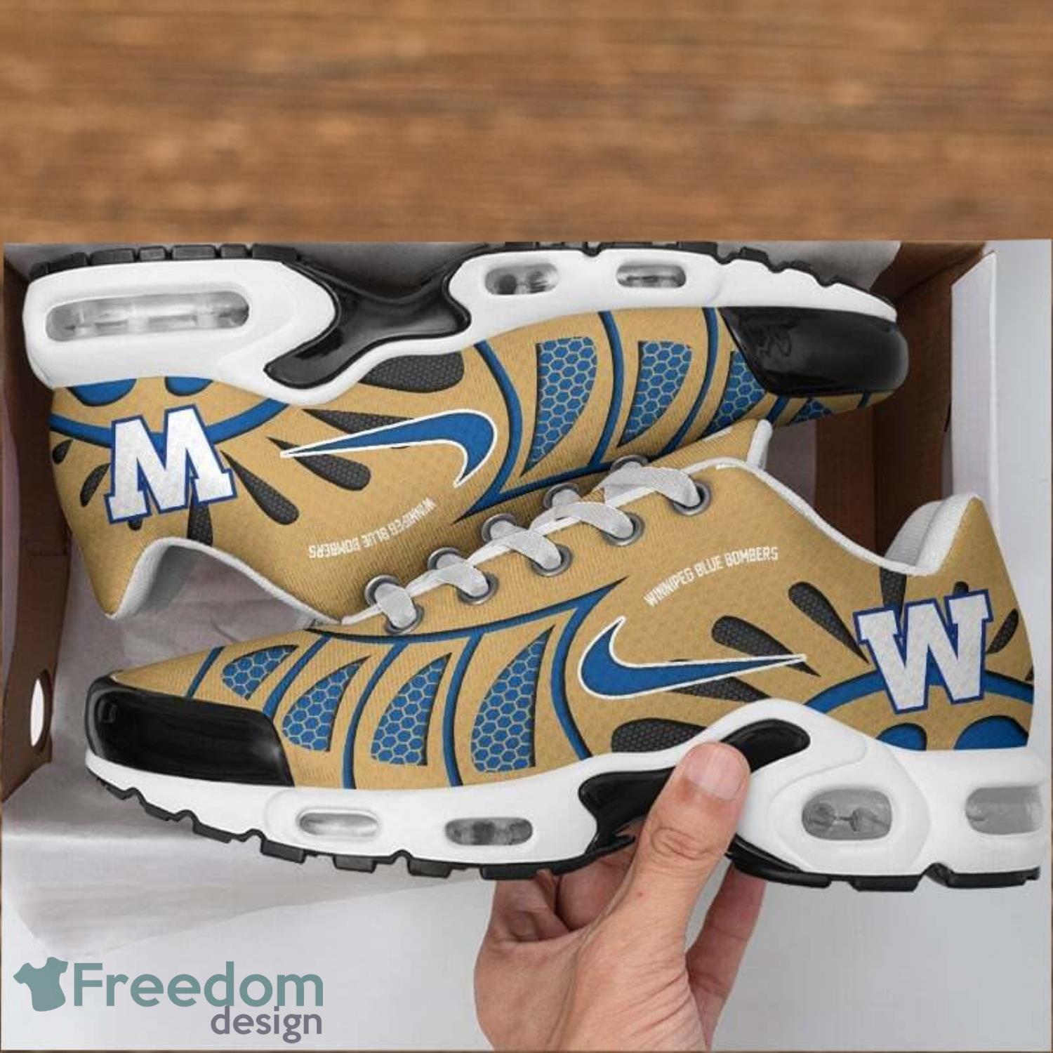 Winnipeg Blue Bombers Ultra Air Cushion Sports Shoes Custom Name For Men And Women TN Shoes Sneakers image Winnipeg Blue Bombers Ultra Air Cushion Sports Shoes Custom Name For Men And Women TN Shoes Sneakers Product Photo 2