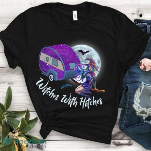 Witches with hitches T-Shirt, My Broom Broke so Now I Go Camping Halloween Tshirt Product Photo 1