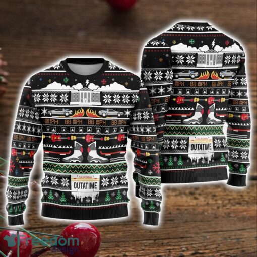 Xmas Sweater 80S Movie Sweatshirt Christmas Gifts Back to Future Ugly Christmas Sweater Holiday Gift Product Photo 1