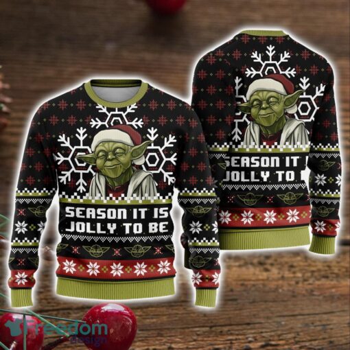 Yoda Ugly Sweater Star Wars Gift Christmas Sweater Party Starwars Ugly Christmas Sweater Holiday Gift Product Photo 1