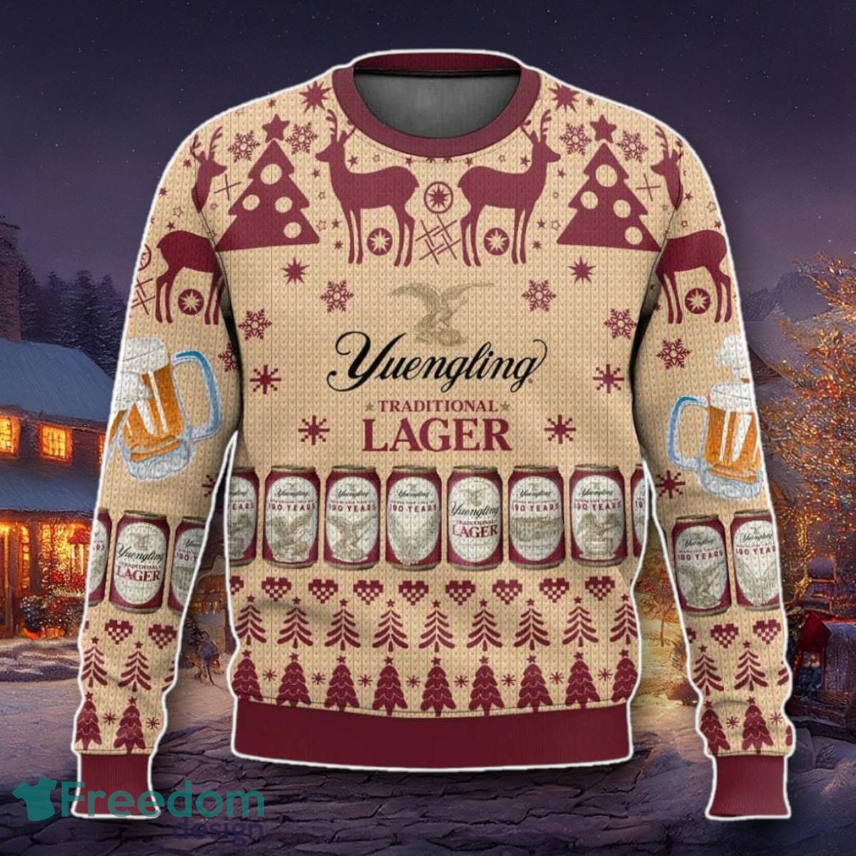 Yuengling Lager Beer Ugly Christmas image Yuengling Lager Beer Ugly Christmas- Product Photo 1