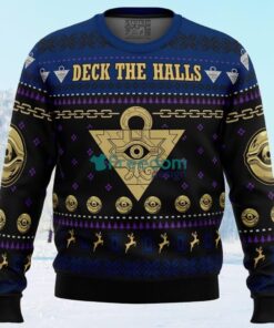 Yugioh Deck the Halls Ugly Christmas Sweater Gift For Men And Women