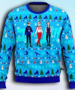 Yuri On Ice The Top 3 Ice Skaters Ugly Christmas Sweaters 3D Super Hot