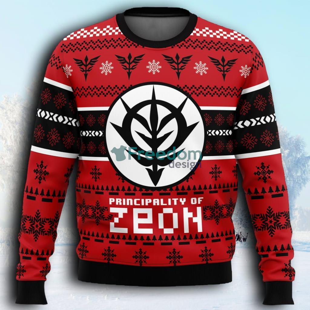 Zeon The Gundam Ugly Christmas Sweaters 3D Super Hot image Zeon The Gundam Ugly Christmas Sweaters 3D Super Hot Product Photo 1